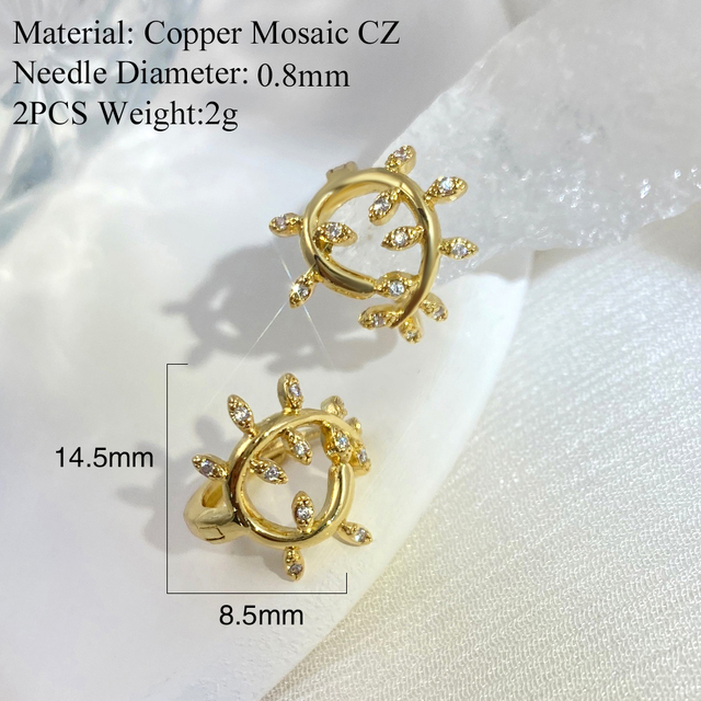 Gold Round Dangle Earrings Piercing Ear Rings Trendy Korean Earrings Fashion Korean Gift Jewelry Long Hanging Earrings