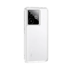 Luxury Matte Magnetic Case with Wireless Charging Compatibility - Realme GT7 (China) (Clear )