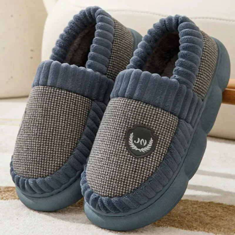 Winter Home Cotton Slippers for Women's Indoor Soft Sole Non Slip