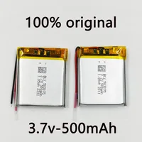 3.7V 500mAh Lithium Polymer LiPo Rechargeable Battery 503035 For Camera MP4 GPS Bluetooth Headset Speaker LED Lights Recorder - Image 2