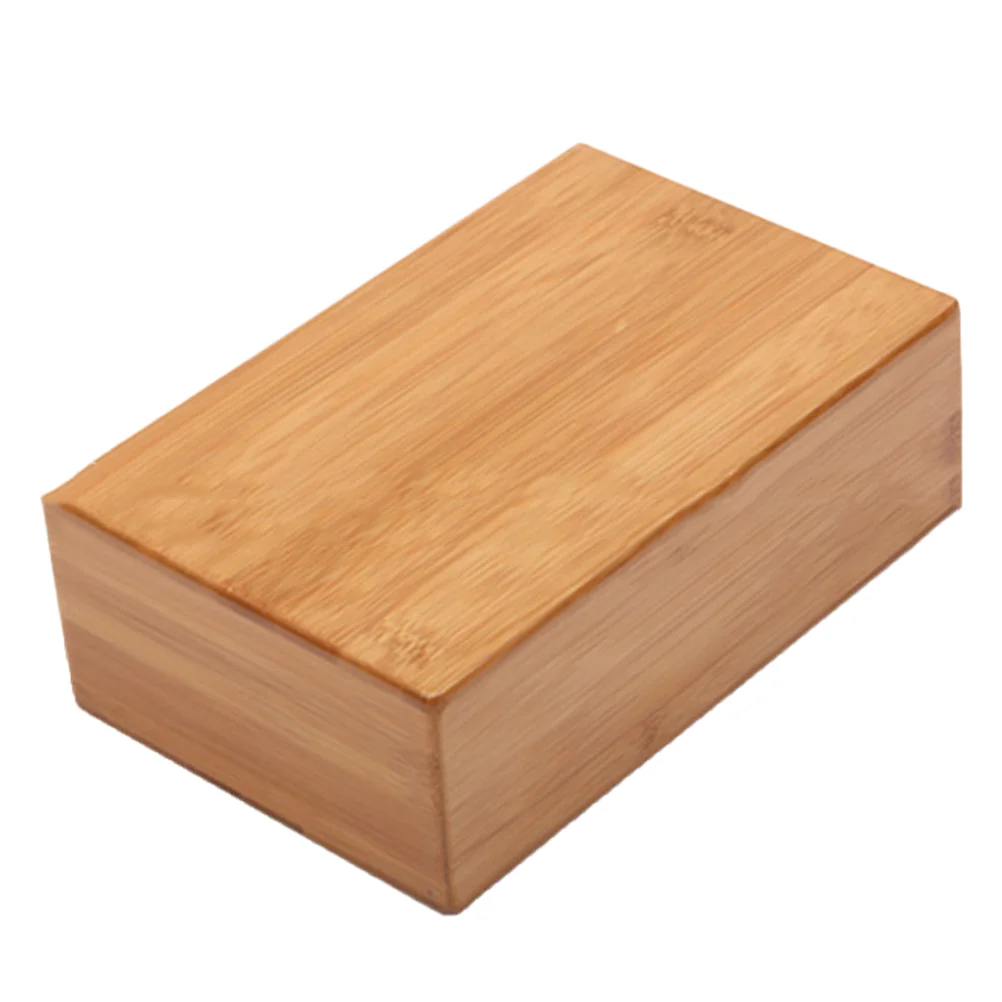 

Natural Bamboo Yoga Brick Yoga Dance Training Practice Auxiliary Tool Wooden Brick for Home Fitness