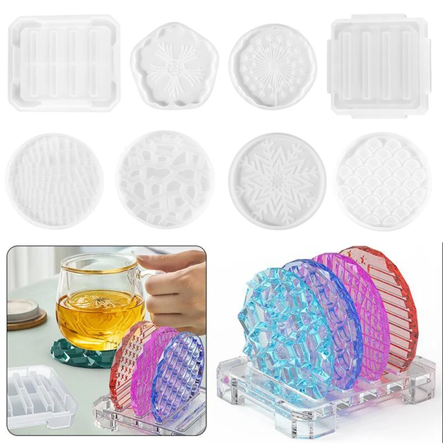 Big Rectangle Plate Resin Mold Fruit Disc Tea Tray UV Epoxy Molds Coaster  Silicone Mould for