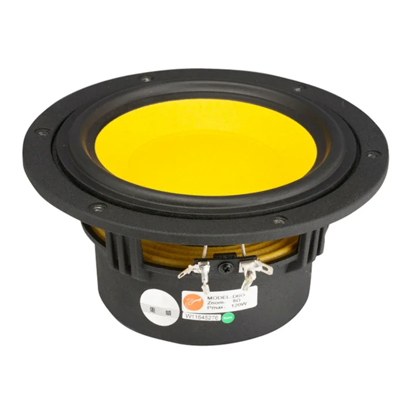 HiVi D6.8+/D6G/D6.8MKII 6.5'' Home Audio HiFi Midwoofer Speaker Driver Casting Aluminum Frame 8ohm 120W D174mm 1 Pieces