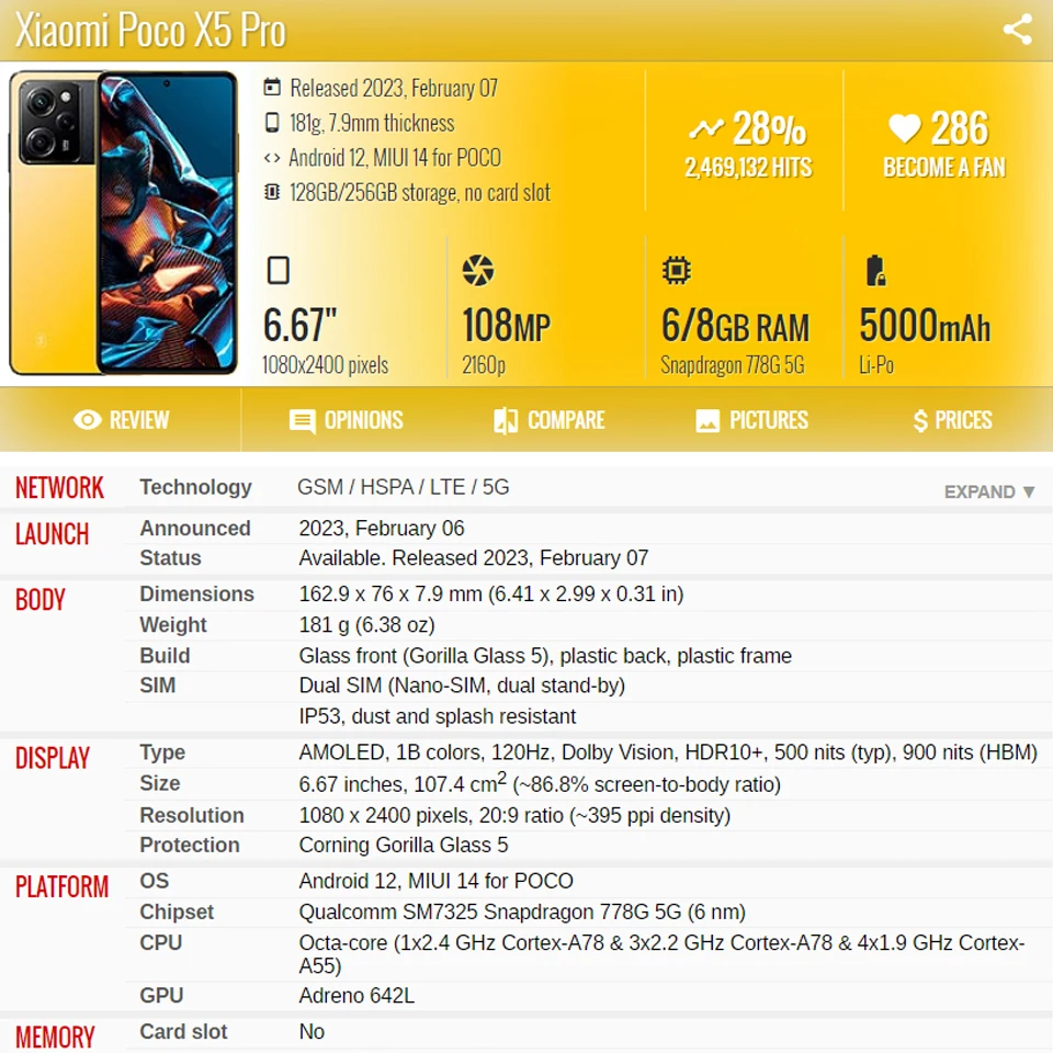 Рисунок 6 - для Xiaomi Poco X2 X5 X4 Pro 5G