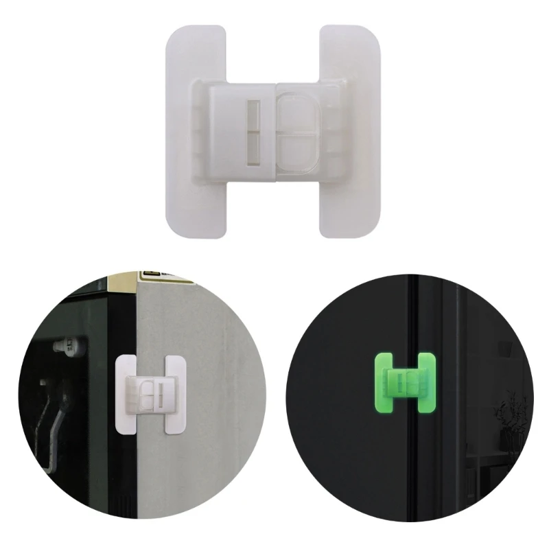 

Luminous Child Safety Lock Baby Proof Drawer Lock for Refrigerator Kitchen Cupboard Cabinet ChildproofLatch No Drilling
