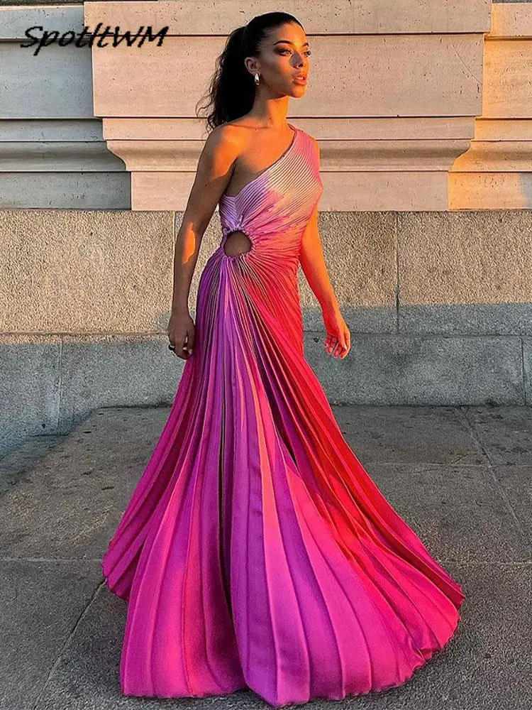 Vestido plisado de falda doble con tirantes y lazo Rojo Tallas Grandes