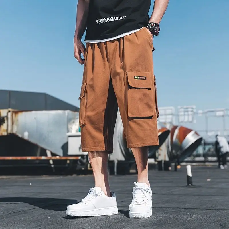 2024 Spring Summer New Fashion High Waist Men's Clothing Loose All Match Ropa Hombre Pure Cotton Solid Korean Style Casual Pants