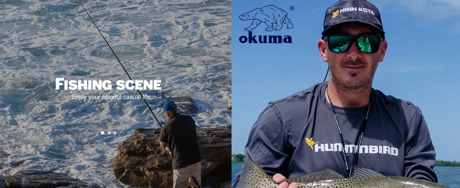 Okuma Neue polarisierte Angel-Sonnenbrille UV400 für Radfahren, Autofahren, Jagen, Outdoor-Sportausrüstung, erhältlich in 5 Farben – Detail 22