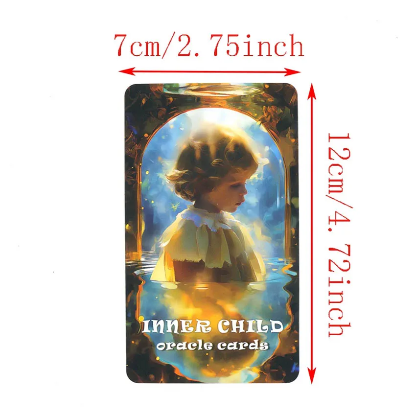 Inner Child Oracle Cards, Tarot Cards, Inner Healing, 12x7cm Tarot Deck, 56-Cards 6