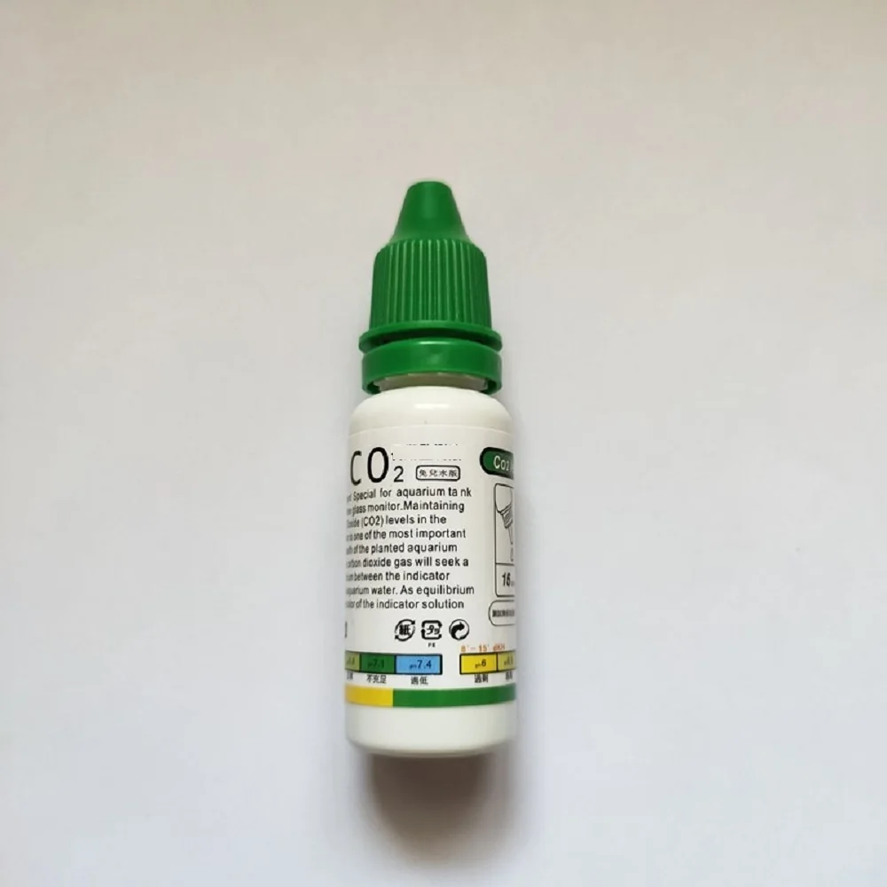 Aquarium CO2 Indicator DIY Fish Tank Glass Liquid Tester Monitor Plants Grass CO2 System Solution Drop Checker Kit 15ml co2 indicator solution aquarium co2 checker co2 drop checker