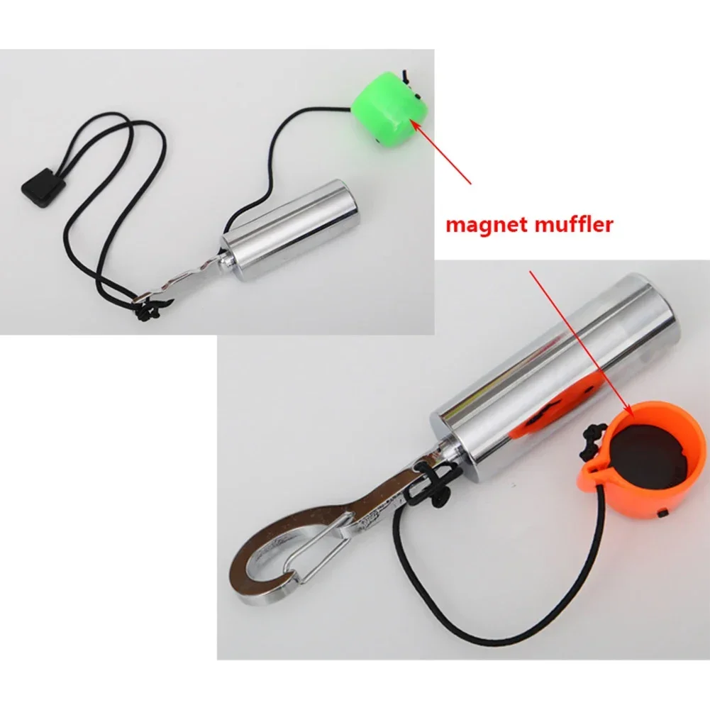 Scuba Diving Safety Tank Signal Shaker Rattle Noise Maker Stainless Steel Underwater Rattle Underwater Diver Communication Stick 4