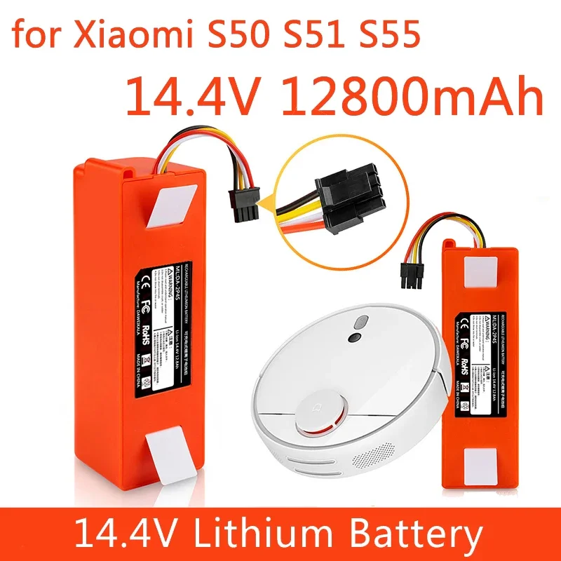 

14.4V li-ion Battery Robotic Vacuum cleaner Replacement Battery for Xiaomi Robot Roborock S50 S51 S55 Accessory Spare Parts