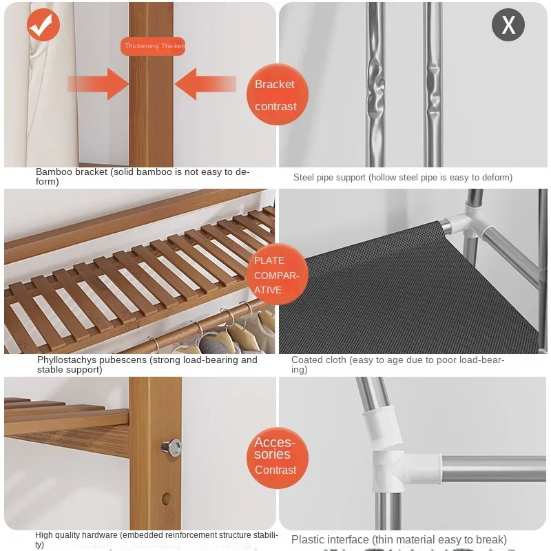 Movable Clothes Hanger Coats Clothing Rack