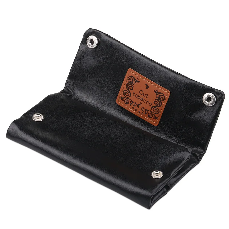 1Pcs Portable Tobacco Bag Case Leather Smoking for Rolling Cigarette Paper Accessories 3