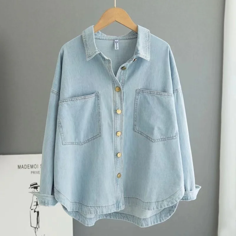 เสื้อยีนส์ผ้าคุณภาพ ทรงหลวม ใส่สบาย 4 ฤดู