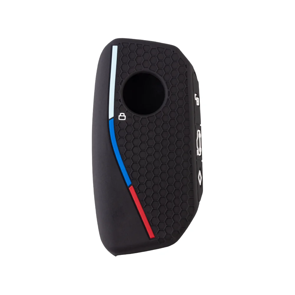 Luxury Silicone Alcantara Car Remote Key Case Cover
