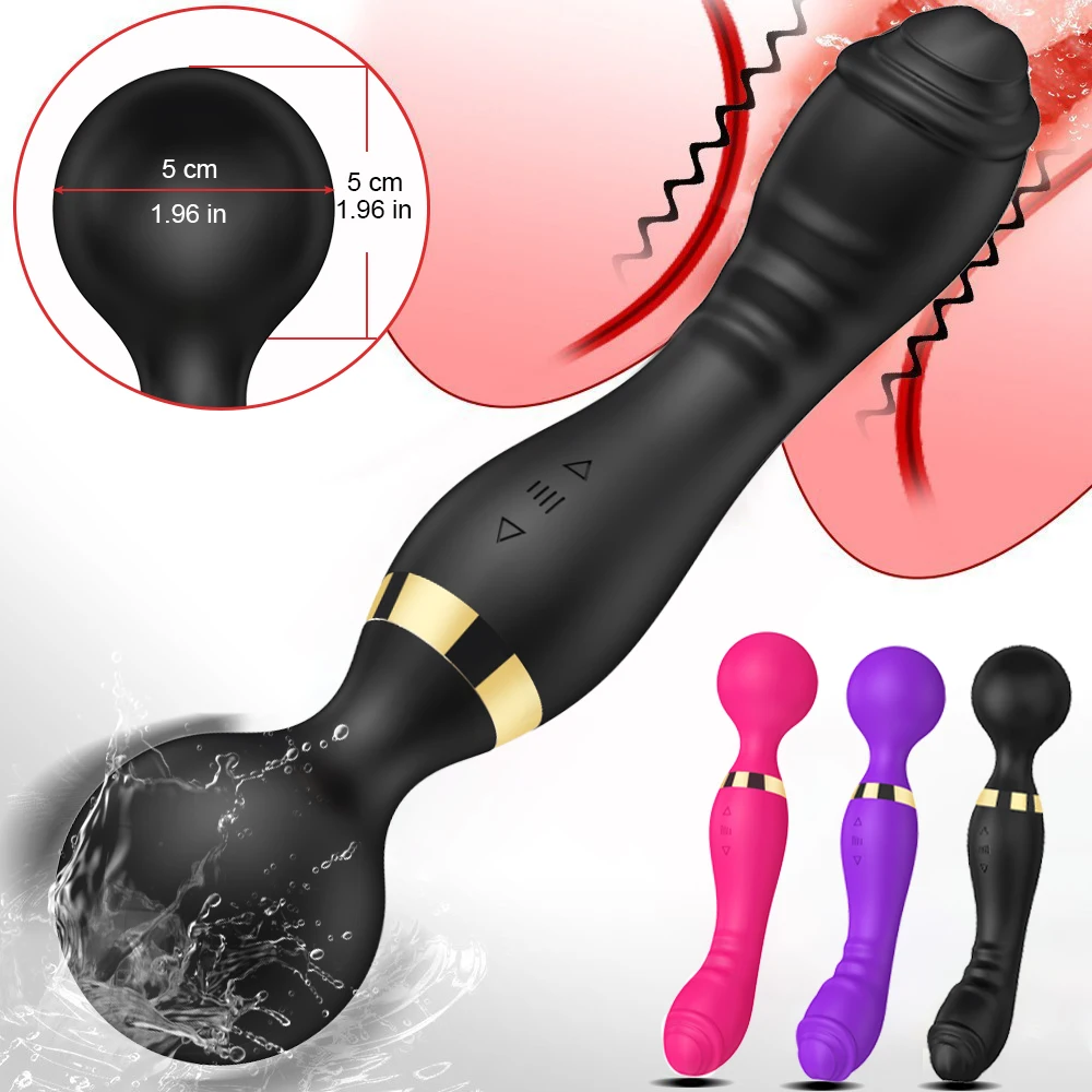 28-Modus Leistungsstarker Dildo-Vibrator Klitoris Vagina AV Zauberstab Massagegerät Anal G-Punkt Weiblicher Mastrubator Erwachsenes Sexspielzeug für Frauen 1