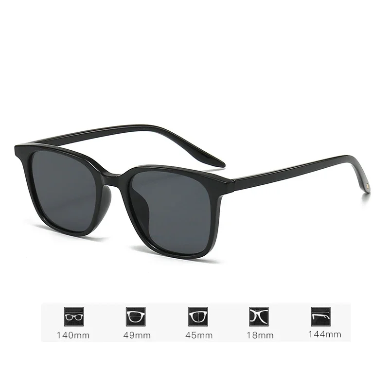 Outdoor Myopia Sunglasse Men Women Square Frame Eyeglasses Finished Minus Diopter Eyeglasses UV400 Sun Shades Goggles -1.0 -1.5 6