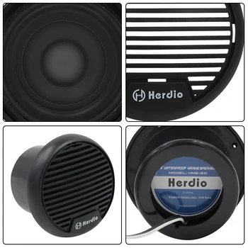 Herdio 140W Two-Way Marine Waterproof Stereo Mini Speaker System Is Applicable To ATV UTV Motorcycle Outdoor 2
