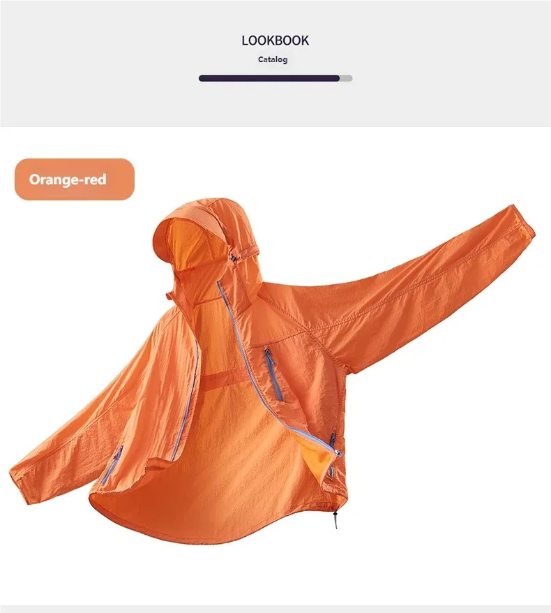 Lightweight Hooded Hiking Jacket with Packable Outdoor Design