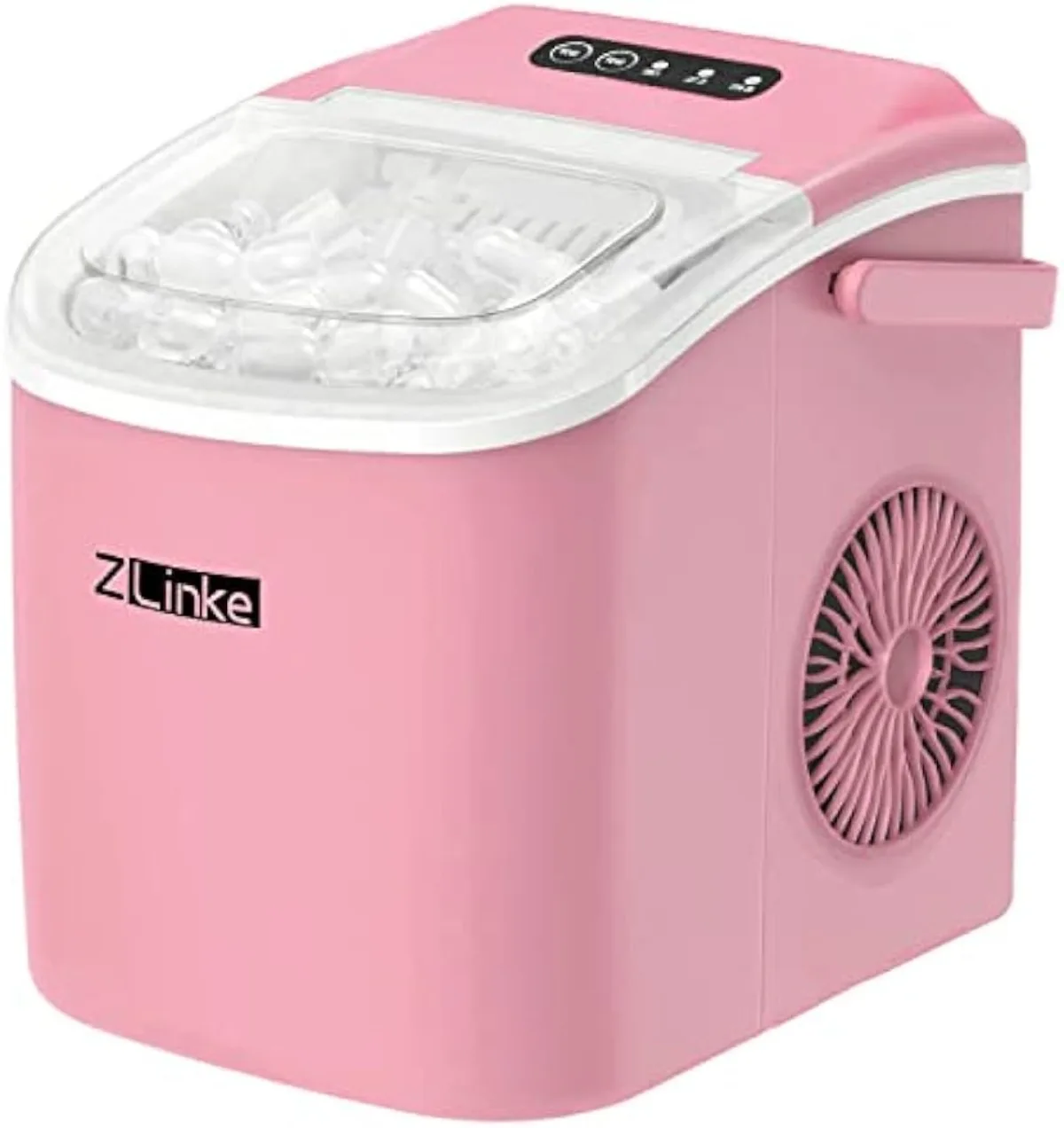 Countertop Ice Maker Machine, 6 Mins 9 Bullet Ice, 26.5lbs/24Hrs, Portable  Ice Maker Machine w/ Self-Cleaning, Pink | USA | NEW