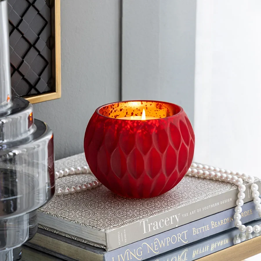 

Unique Candle Holder Outdoor Party Wedding Cup Candle Holder Glass European Small Crystal Romantic Round Porta Velas Home Decor