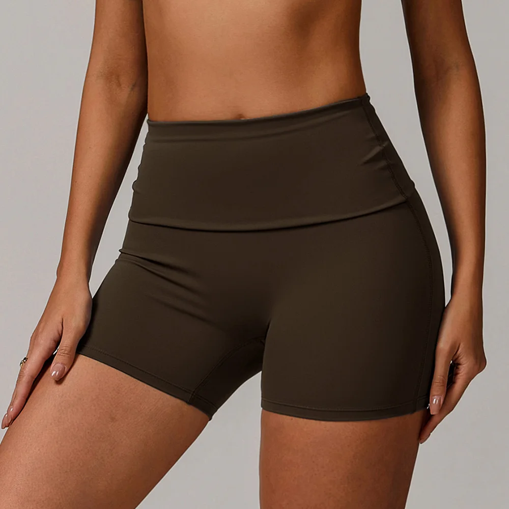 Sexy High Waist Sports Short Women Cycling Shorts Gym Legging Shorts Quick Drying Fitness Tight Activewear Summer Workout