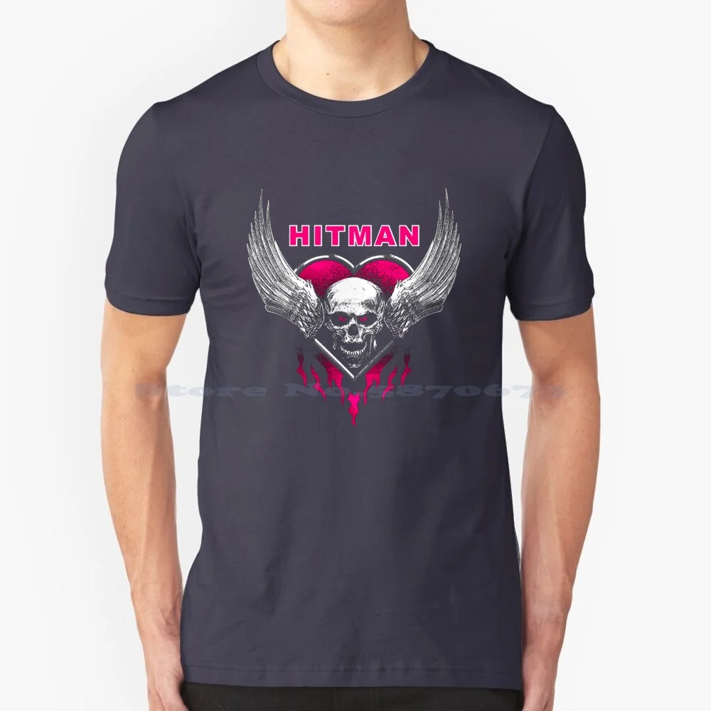 Pink Men Skull Best Edition 04 T Shirt 100% Cotone Tee Bret Hart Hitman Mip Owen Wsgn Sarbini