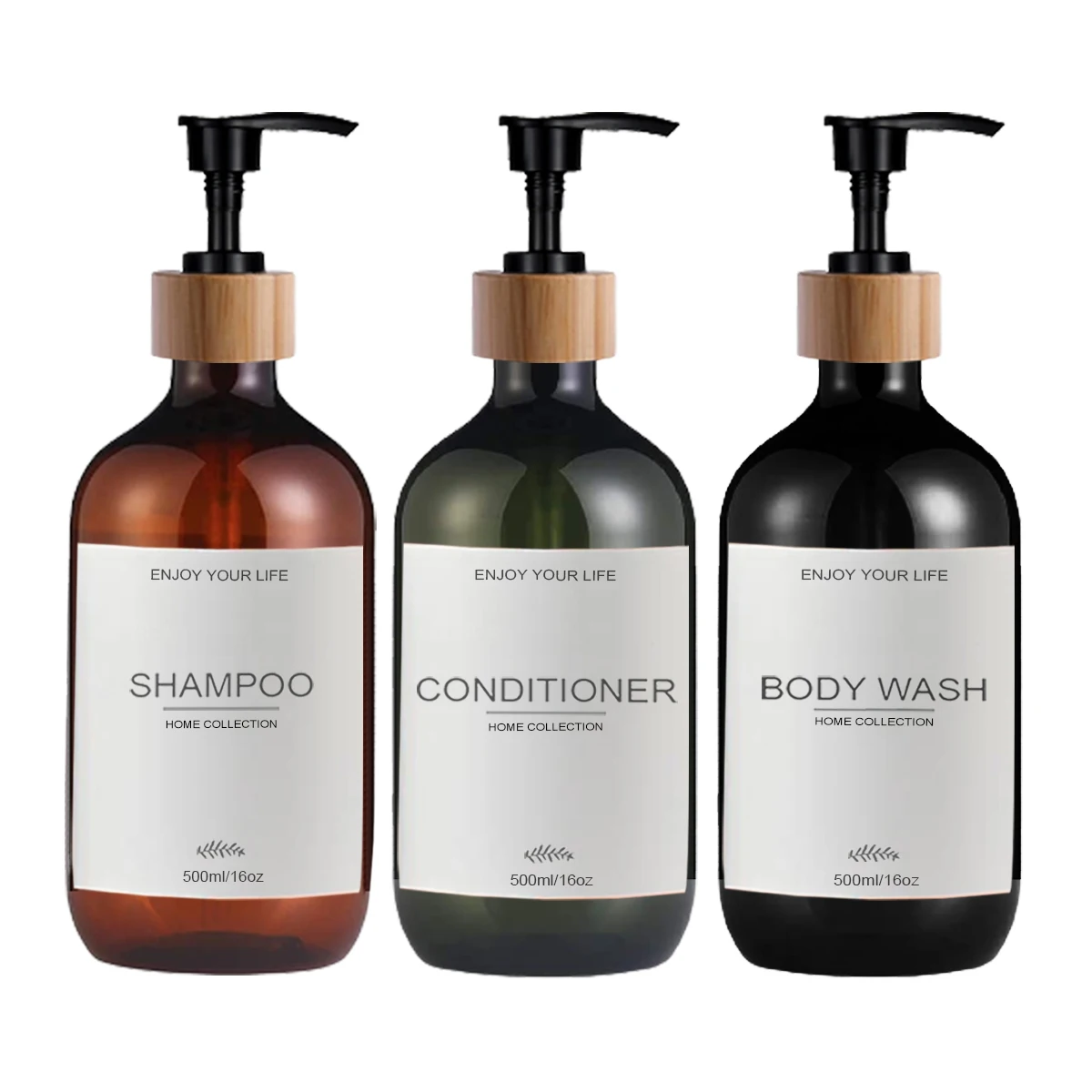 3x Shampoo Spender Set 500ml - Wandmontage Ohne Bohren Für Dusche