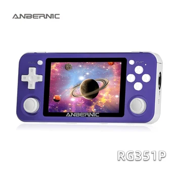 ANBERNIC RG351P Retro Handheld Game Console Open Source Linux System 3.5 inch IPS 320*480 Screen RK3326 1.5GHz 3500mAh Battery 1