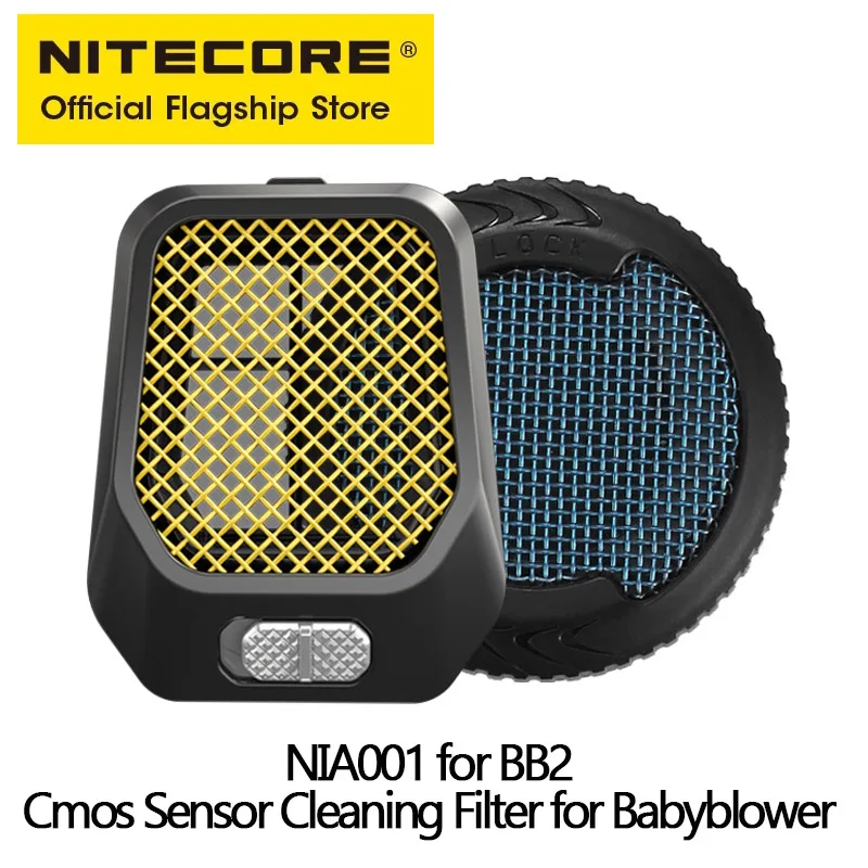 NITECORE NIA001 2-in-1 High Density Filter Fit for BB2 Electric Camera Air Blower, Cmos Sensor Cleaning Filter for Babyblower