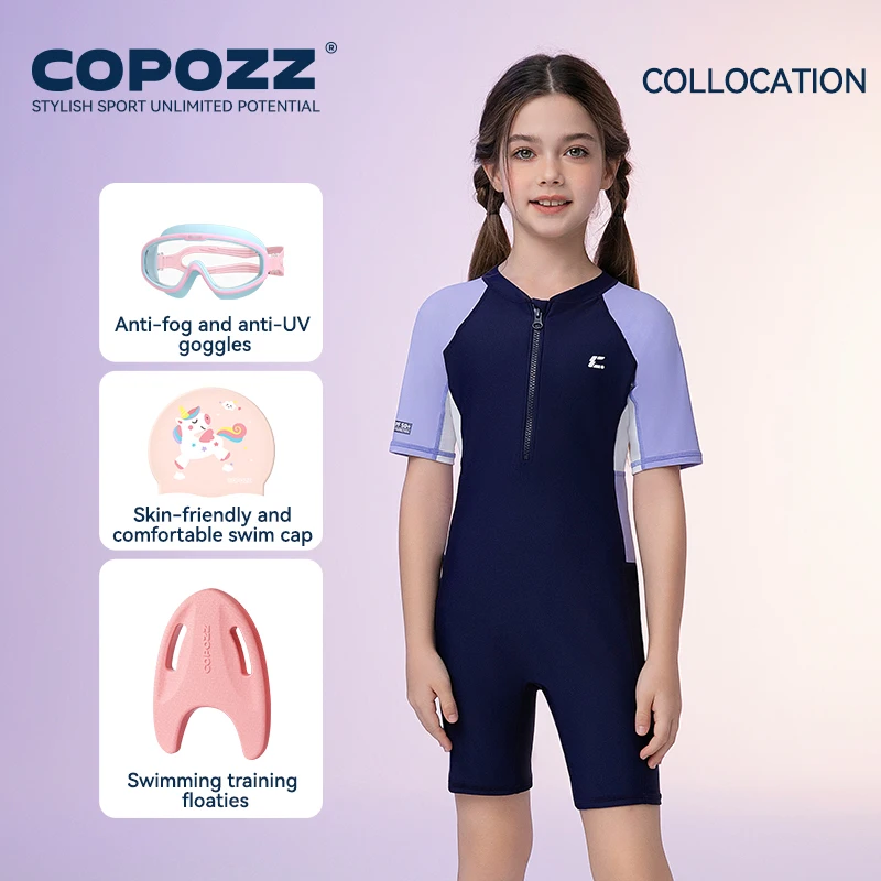 COPOZZ 20502 Costume da bagno per bambini Anti UV Costume intero UPF 50+ Rash Guard - Image 6