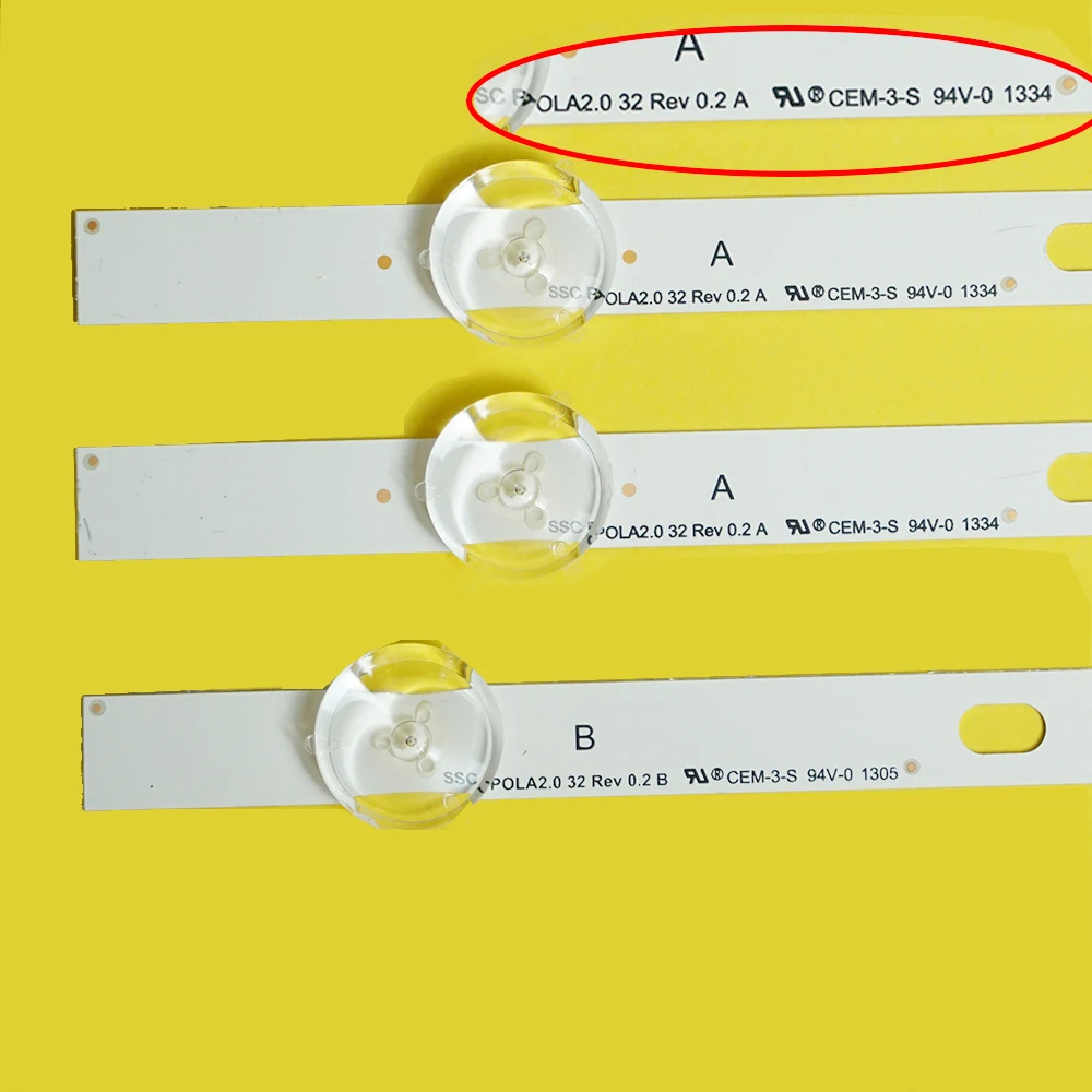 Retroilluminazione A Led Per Tv 32 Ln540 32 Ln550Fd Per Lg Innotek Pola2.0 32 "A/B Tipo 32 Ln550B 32 Ln536U 32 Ln54 32 Ln5500 32 Ln570R 32 Ln570B