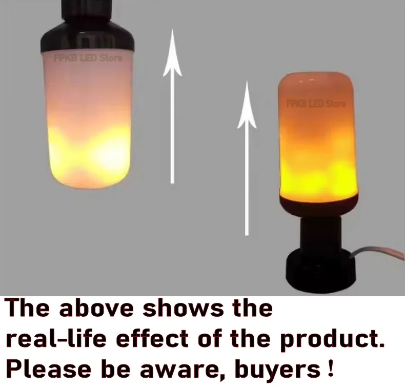 LED Flame Effect Light Bulb with 4 Modes for Festive Decor and Ambiance
