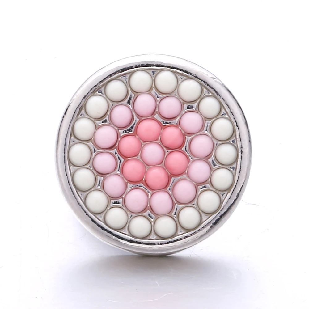 20pcs Snap Button Jewelry DIY Flower 18mm Metal Snap Buttons Fit Snap Bracelet Bangle Decoration