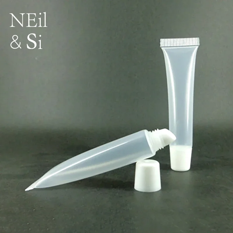 

10ml Plastic Lip Gloss Bottle Empty Lipstick Cream Container Cosmetic Eye Shadow Soft Tubes Free Shipping