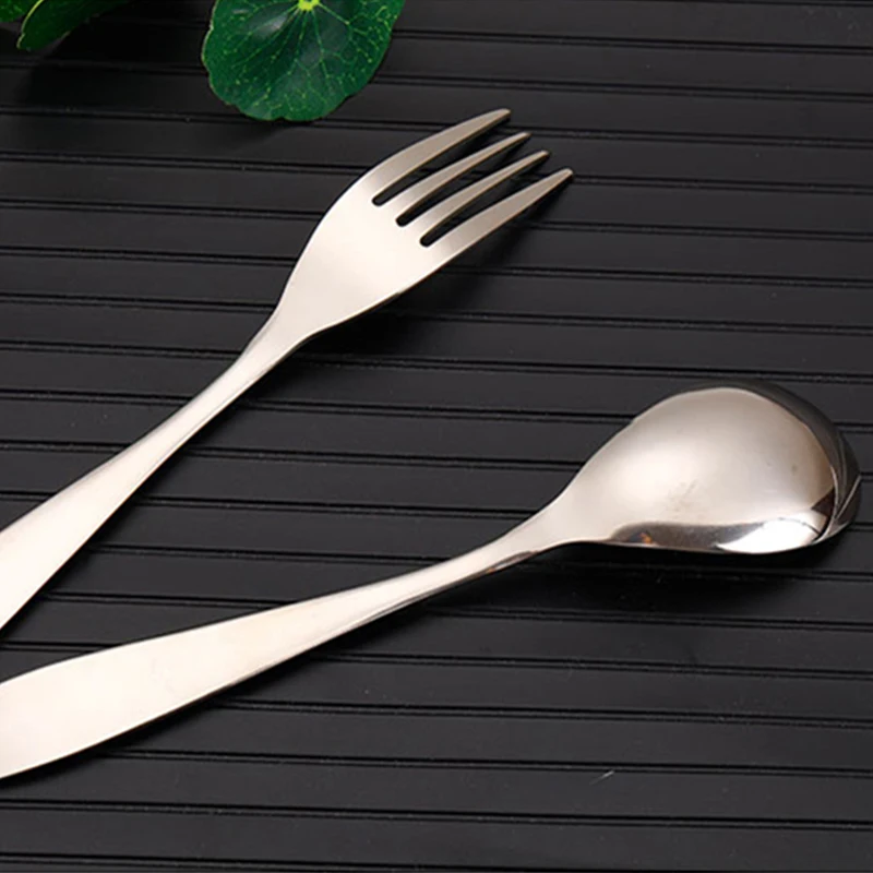 Tiartisan Titanium Fork Spoon Cutlery Set Lightweight Dinner Cutlery Picnic Kitchen Tableware Polished Spoon Fork Ta8118P