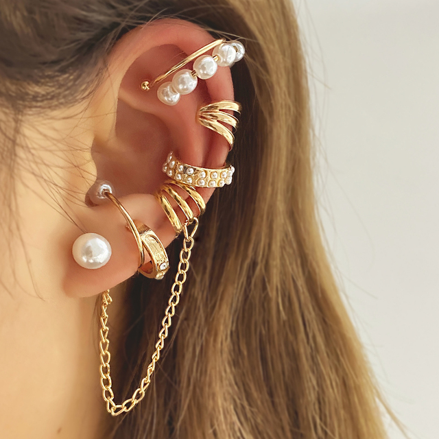 2022 Bohemia Gold Snake Butterfly Stud Earrings For Women Girls Ear on Clip Piercing Female Jewelry Brincos