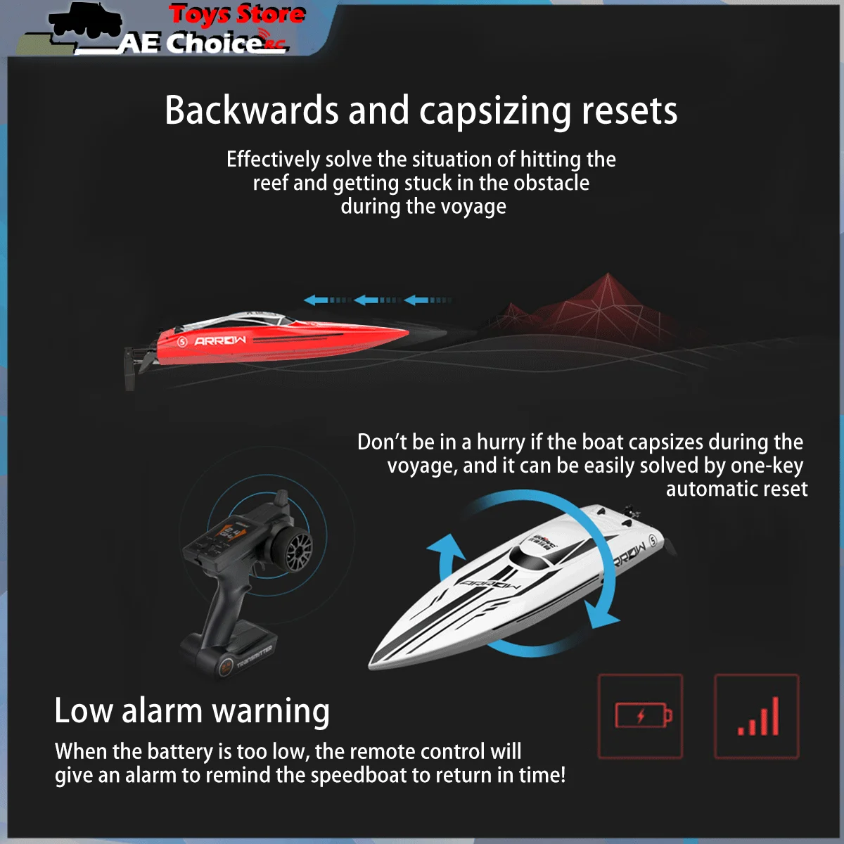 UDIRC UDI005 RC Boat 50km/h Brushless Motor 2.4GHz