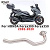 Slip On For Honda FORZA 300 FORZA 350 NSS 300 350 2018 - 2020 2021 Motorcycle Exhaust Escape Front Link Pipe Original Muffler