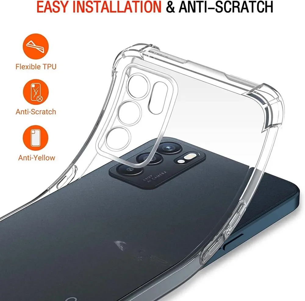 Shockproof Clear Case - Crystal Soft TPU Transparent Dustproof Cover
