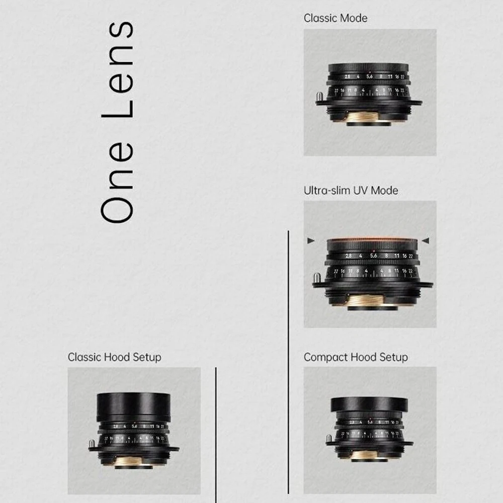 7artisans M 35mm F2.8 풀프레임 광각 고정 초점 렌즈 수동 초점 렌즈 (라이카 M 및 라이카 L39 마운트 호환)