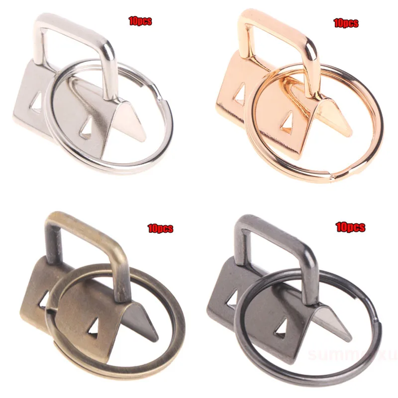 10PcsKeyFobHardware25mmkeychainSplitRingForWristWristlets