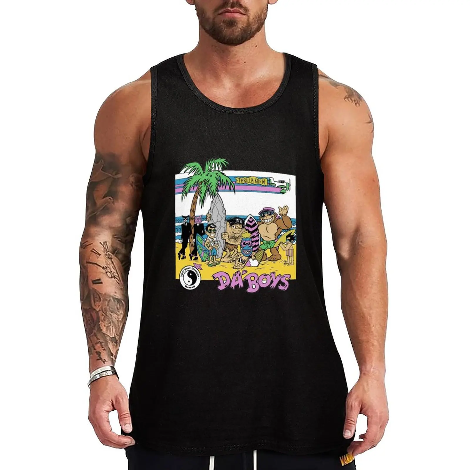 

New NEW 80s T&C Town & Country Surf Tank Top gym clothing sleeveless tshirts for men