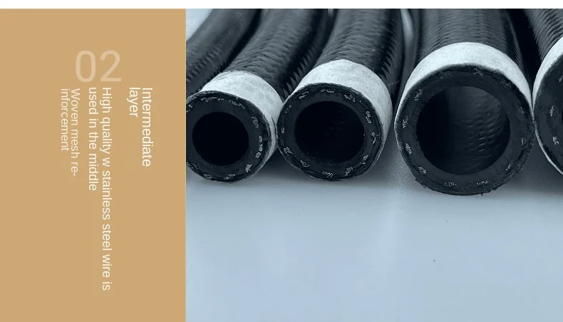 1m-8m an4 an6 an8 an10 Universal Auto Kraftstoffs ch lauch Öl Gasleitung Nylon geflochtene Edelstahl Kühler bremse – Detail 15