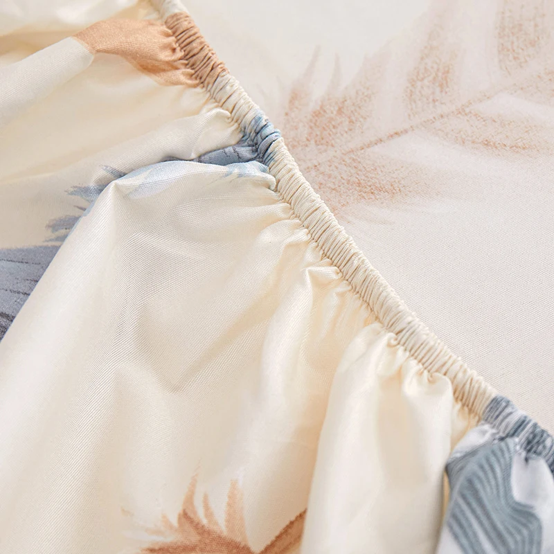 New Product 1pcs 100% polyester printing  fitted sheet with four corners and elastic band sheets hot sale（no pillowcase） 5