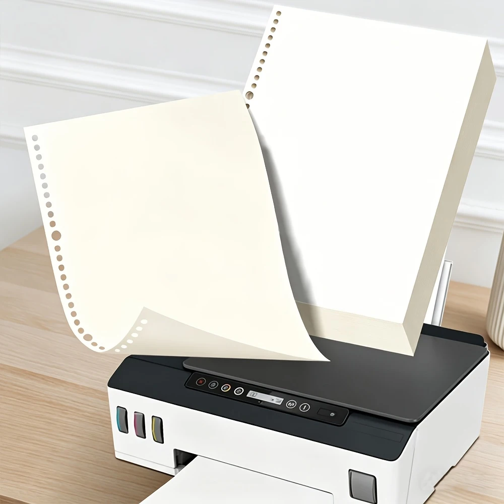 100매 A4 루즈리프 용지 30홀 펀칭 80 GSM 레이저 및 잉크젯 프린터용 빈 페이지 사무용품 액세서리