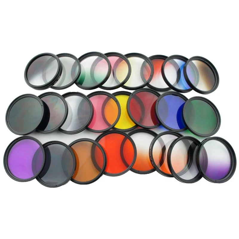 37mm-77mm Lens Filter Gradient ND Filter Full Color ND2 4 8 UV Soft Focu Star 4 6 8 For GoPro Canon Nikon Sony Lens accessories camera lens filter uv filter photography filter color filter