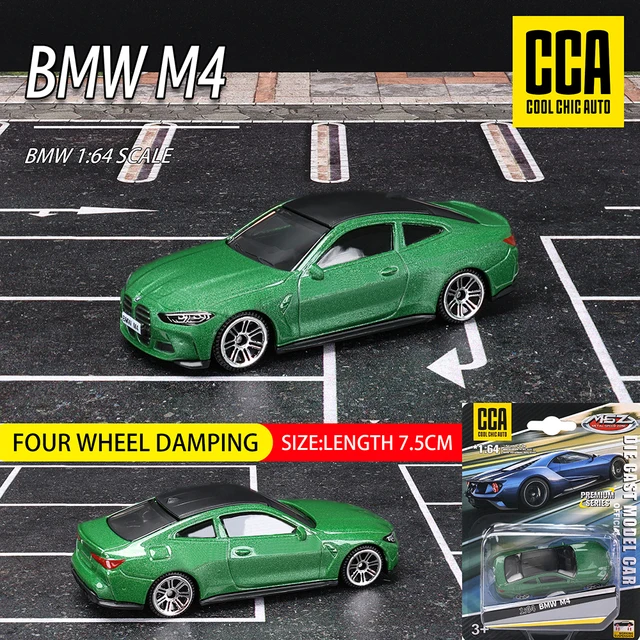 CCA MSZ 1:64 Toyota Suzuki Maserati Nissan classic car static car model alloy die-casting car model collection gift toy - BMW M4