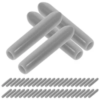 150 Pcs Round Rubber End Caps Screw Thread Protector Anti Slip Round Tips Iron Wire Dishwasher Protection Cap 1